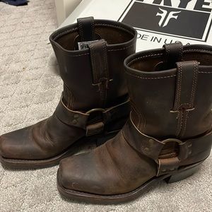 Women’s FRYE short harness boots